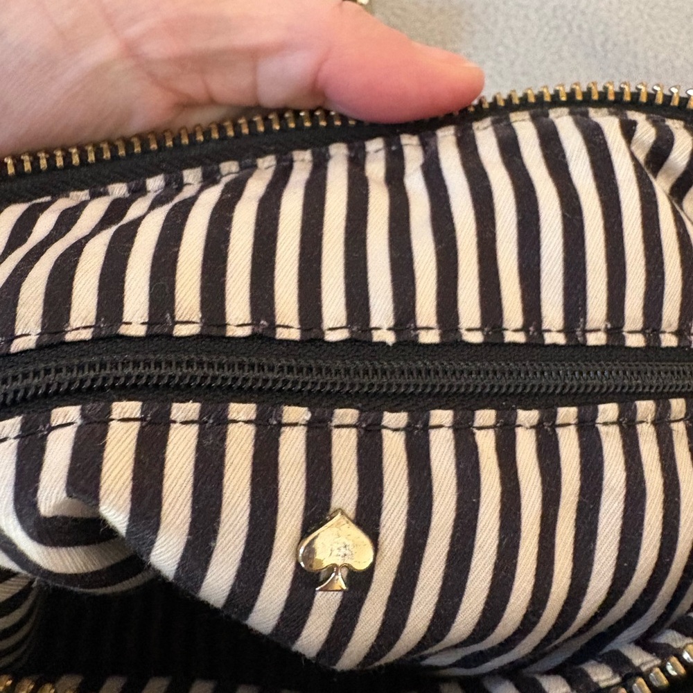 Kate Spade Black Leather Crossbody Satchel - Picture 11 of 16